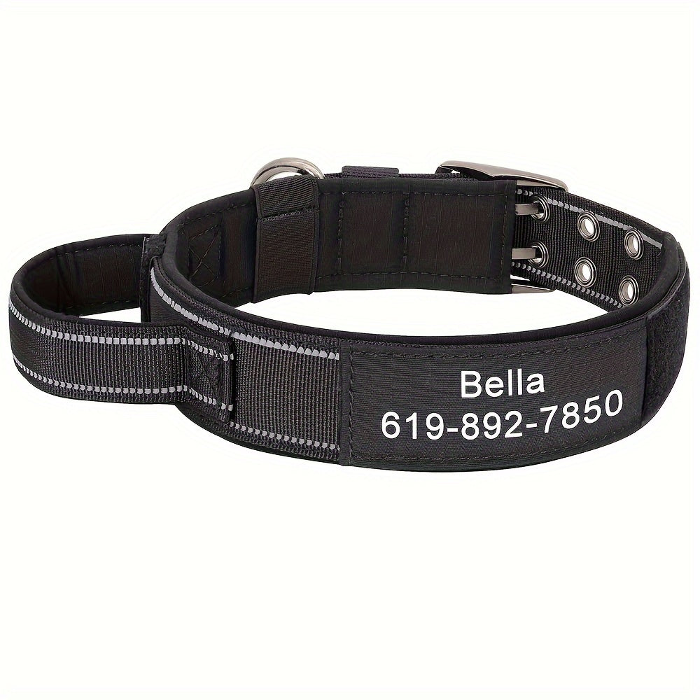 Tactical Nylon Collar with Heavy-Duty Metal Buckle - Customisable