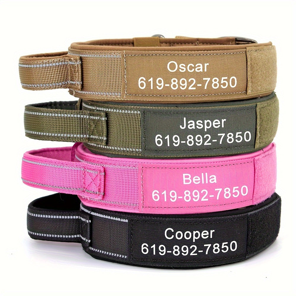 Tactical Nylon Collar with Heavy-Duty Metal Buckle - Customisable