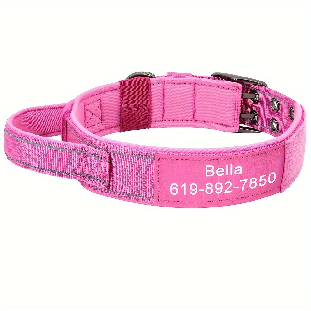 Tactical Nylon Collar with Heavy-Duty Metal Buckle - Customisable