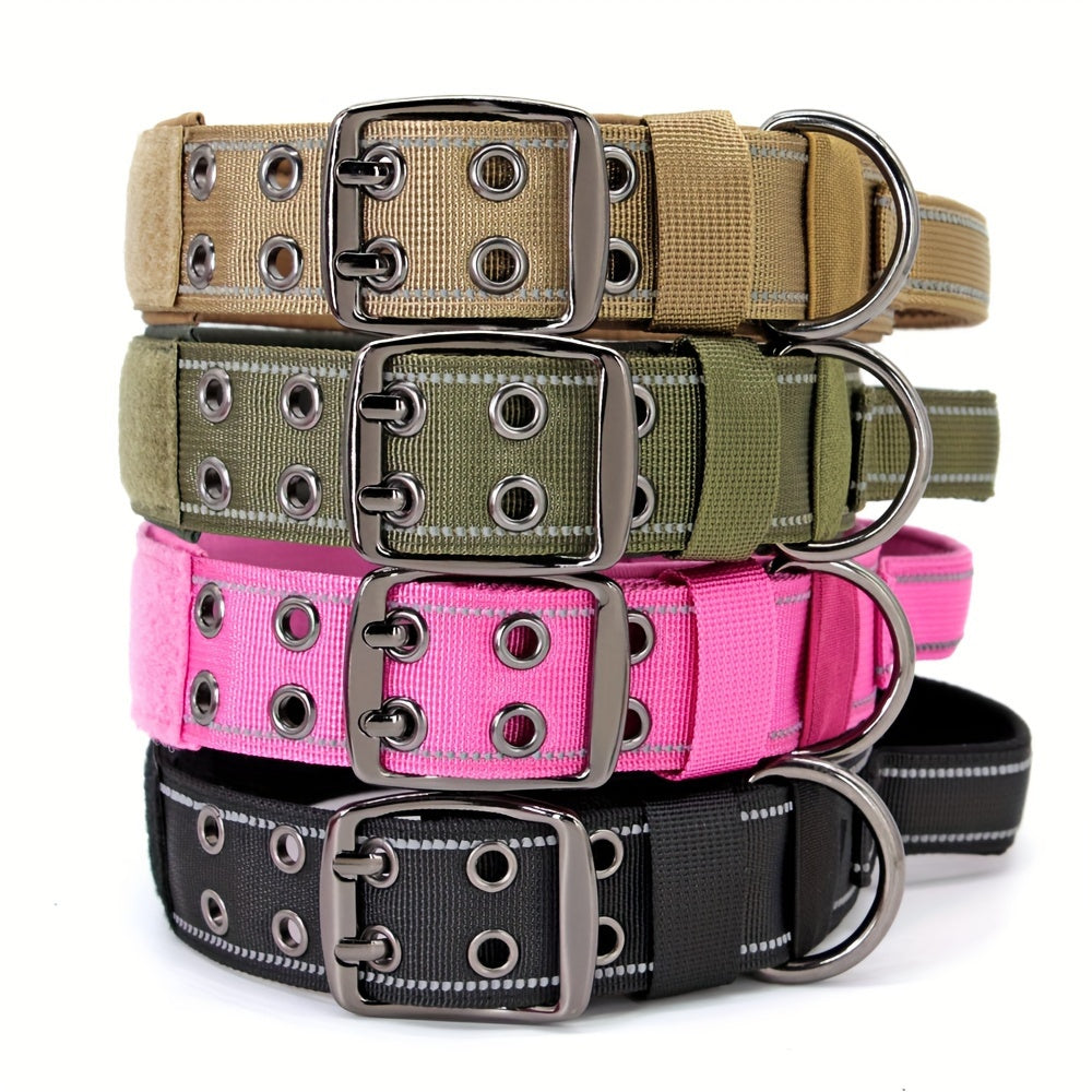 Tactical Nylon Collar with Heavy-Duty Metal Buckle - Customisable