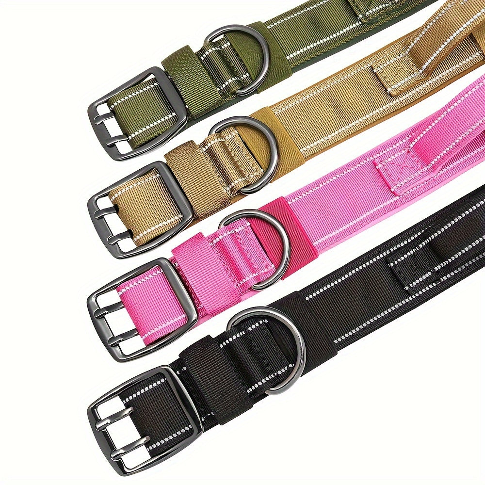 Tactical Nylon Collar with Heavy-Duty Metal Buckle - Customisable